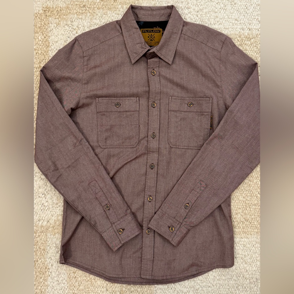 Flylow Men's Long Sleeve Button-Up Shirt Size S